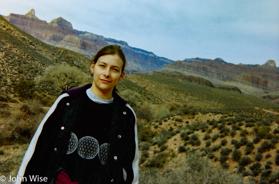 Caroline Wise in the Grand Canyon National Park 1994