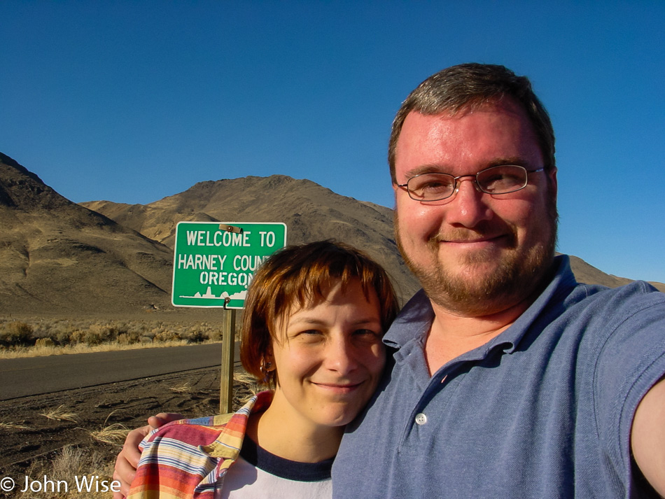 Caroline Wise and John Wise entering Oregon