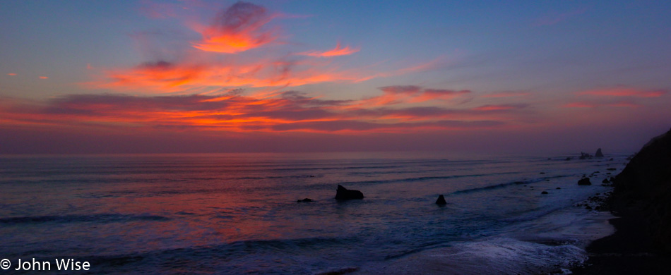 Sunset on the California Coast