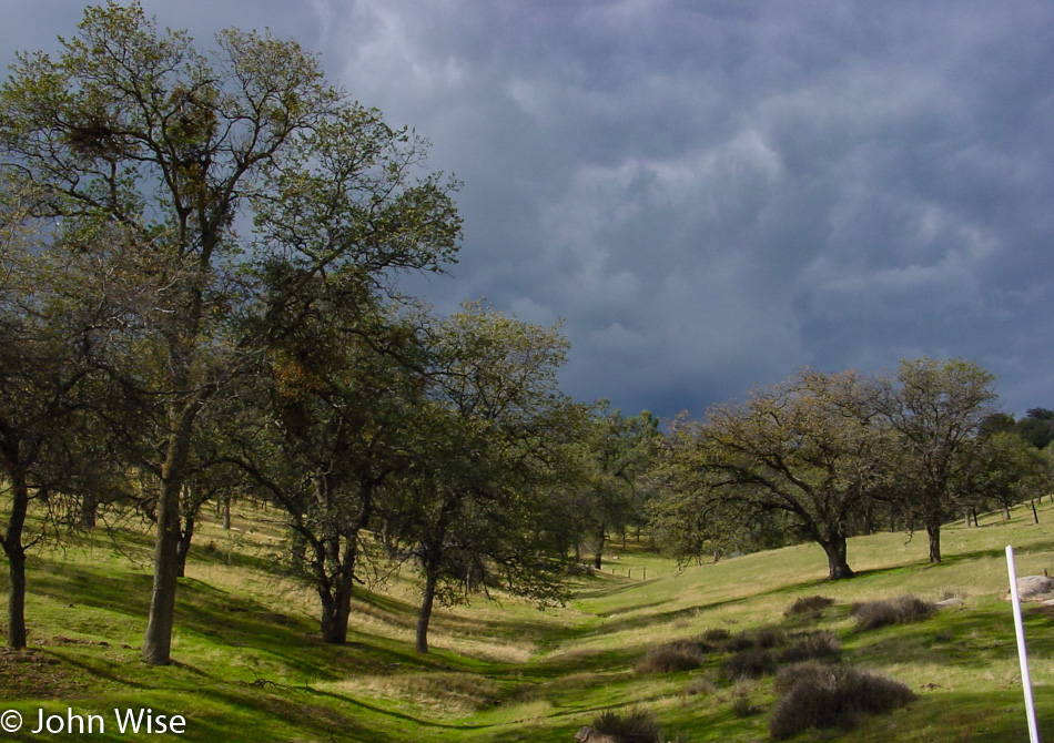 On the road in California