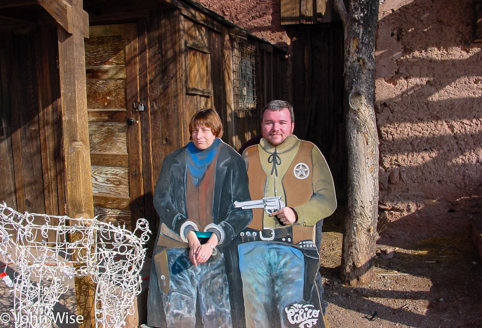 Caroline Wise and John Wise in Calico Ghost Town in California
