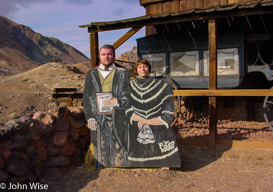 Caroline Wise and John Wise in Calico Ghost Town in California