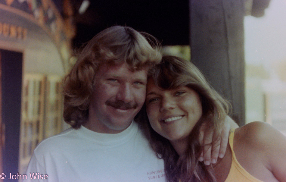 Shari Wise and Steve Wagoner in West Covina, California about 1980