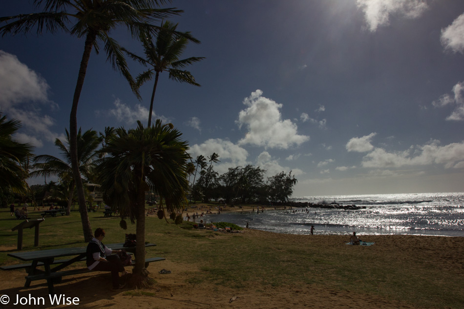 Poipu Beach on Kauai, Hawaii