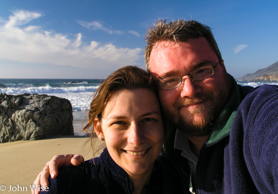 Caroline Wise and John Wise at Garrapata State Park in Big Sur, California