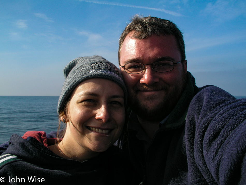 Caroline Wise and John Wise on Monterey Bay, California