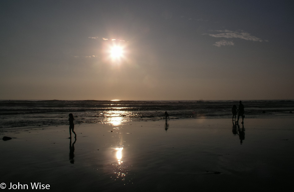 Sunset on the Pacific Ocean off Highway 1 in California