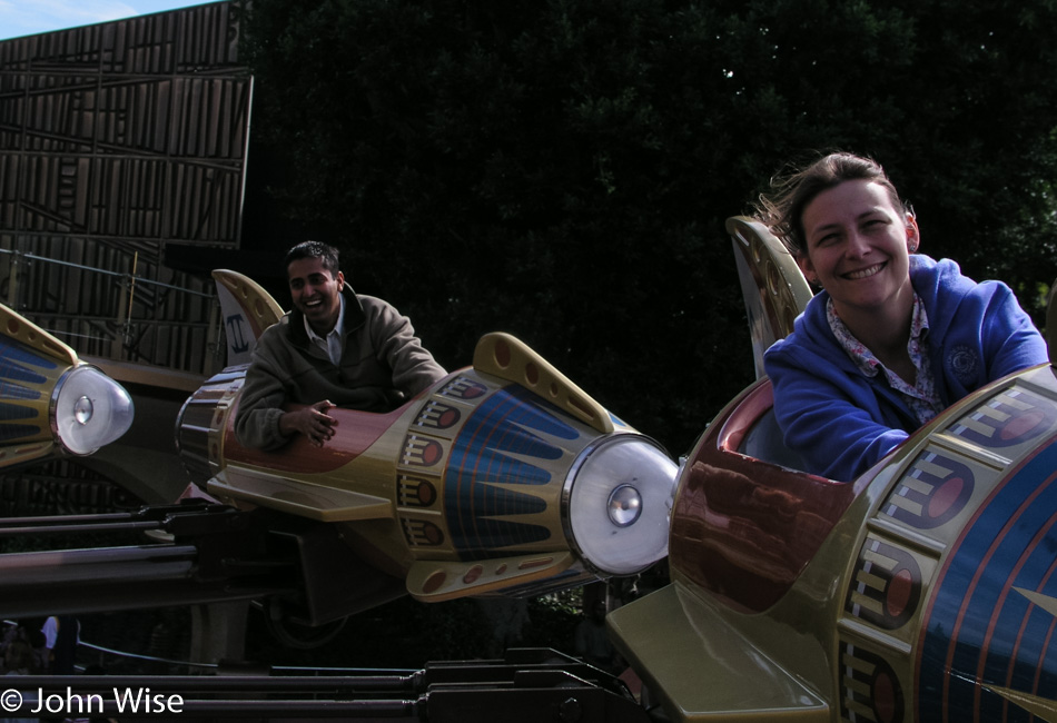 Caroline Wise and Jay Patel at Disneyland, California