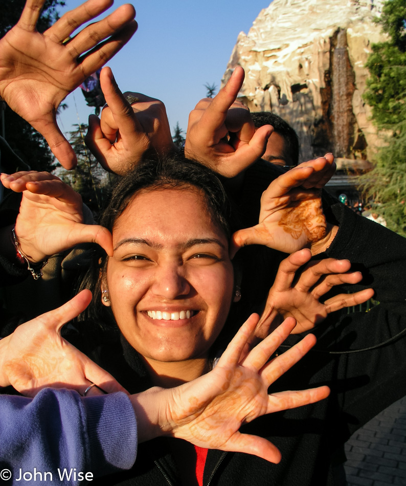 Rinku Shah at Disneyland, California