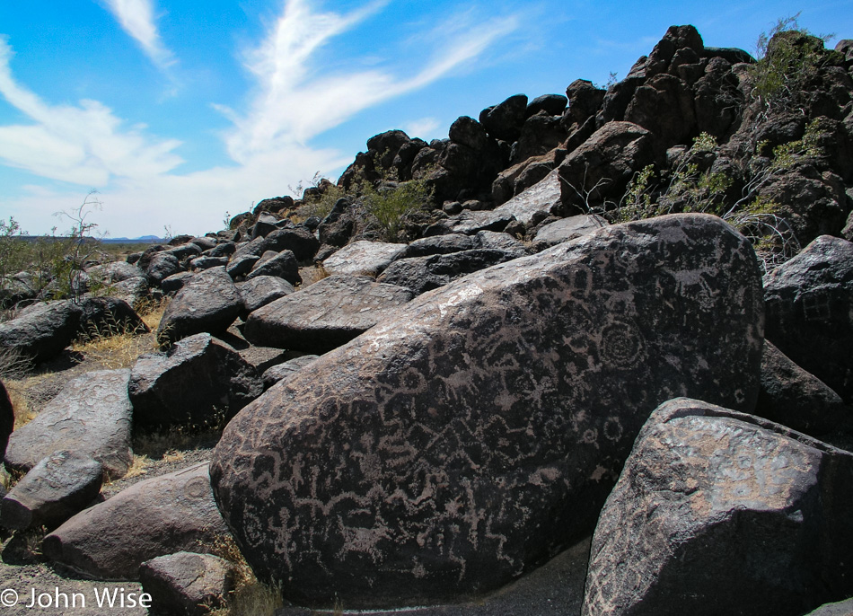 Painted Rock Petroglyph Site in Dateland, Arizona
