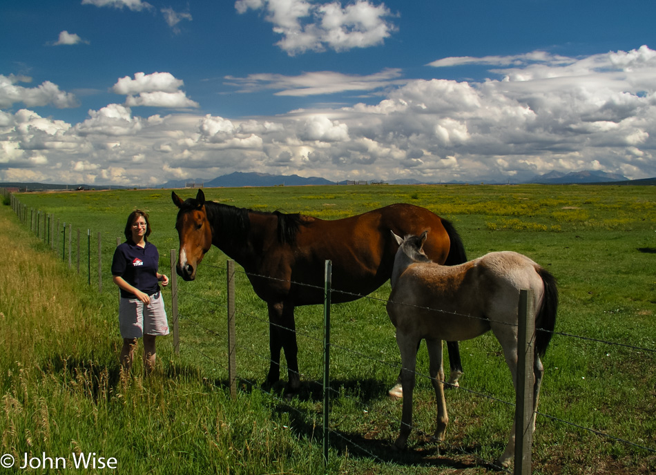 Caroline Wise and Horses in Colorado