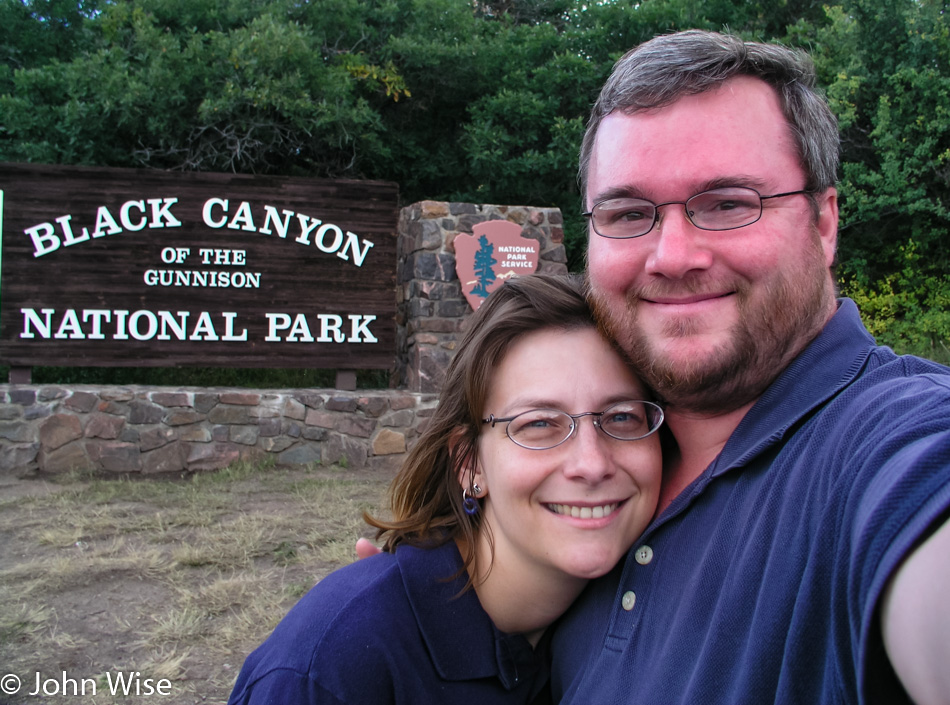 Caroline Wise and John Wise at the Black Canyon of the Gunnison National Park in Colorado
