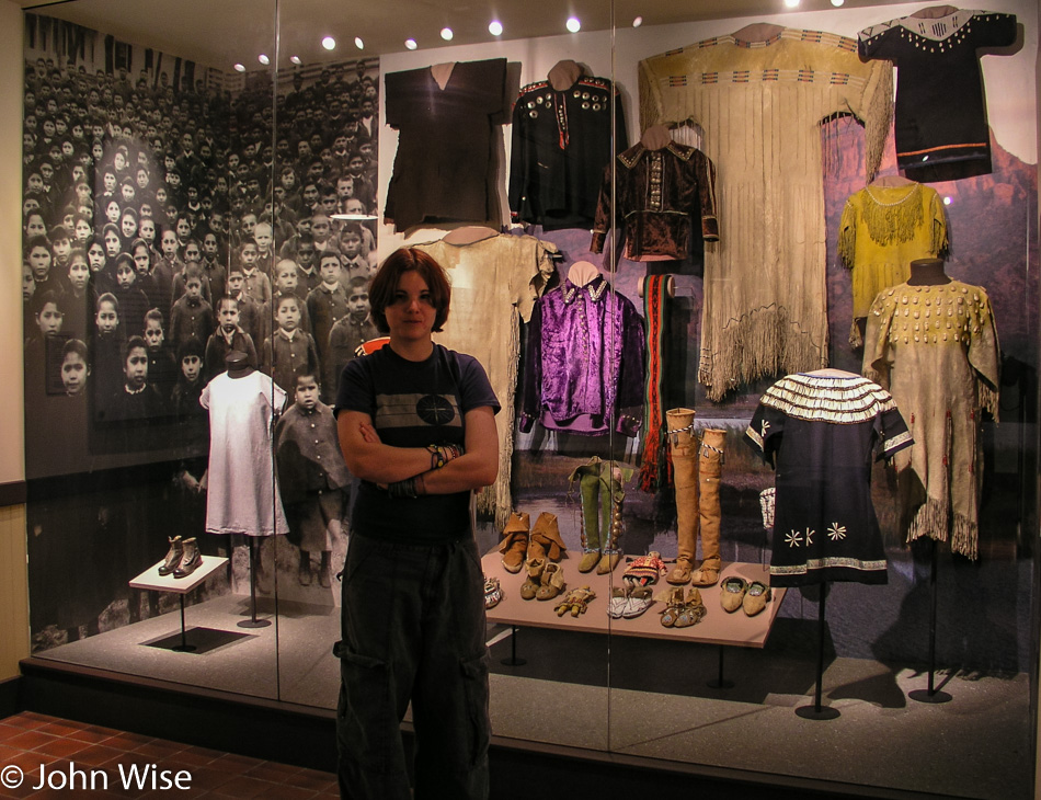Jessica Wise at the Heard Museum in Phoenix, Arizona