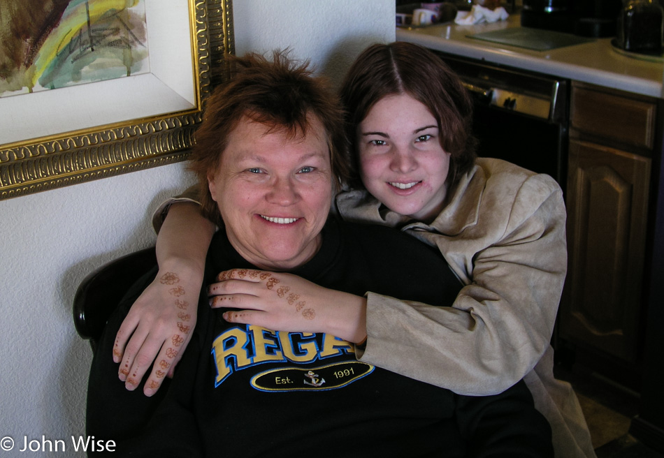 Karen Goff (formerly Kurchoff) and Jessica Wise in Phoenix, Arizona