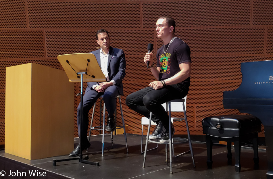 Organist Cameron Carpenter at Walt Disney Concert Hall in Los Angeles, California