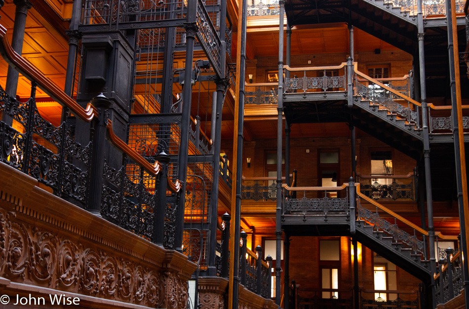 Bradbury Building in Los Angeles, California