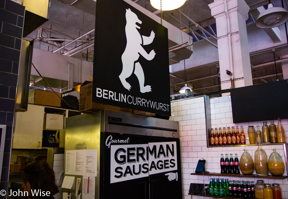 Berlin Currywurst at Grand Central Market in Los Angeles, California