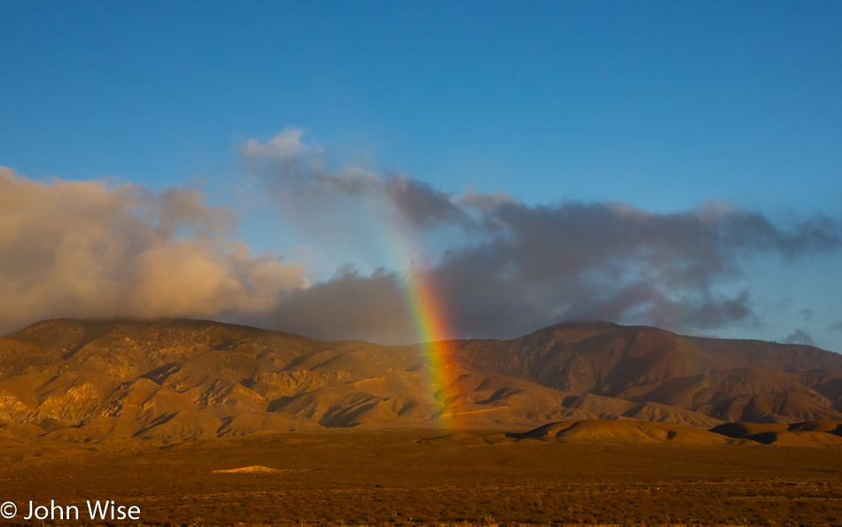 Rainbow in Mojave, California