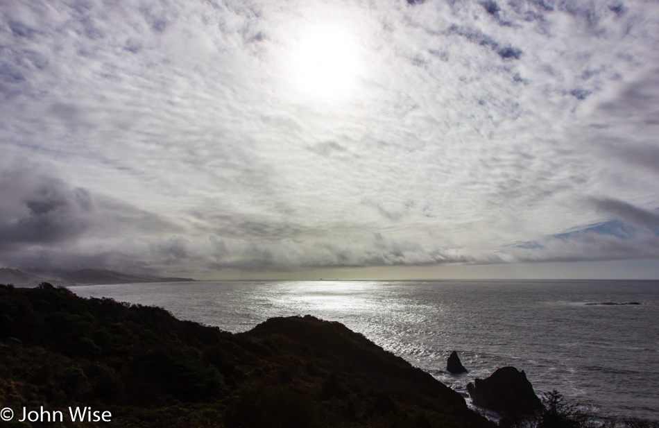 Sisters Rock Viewpoint on the Oregon Coast