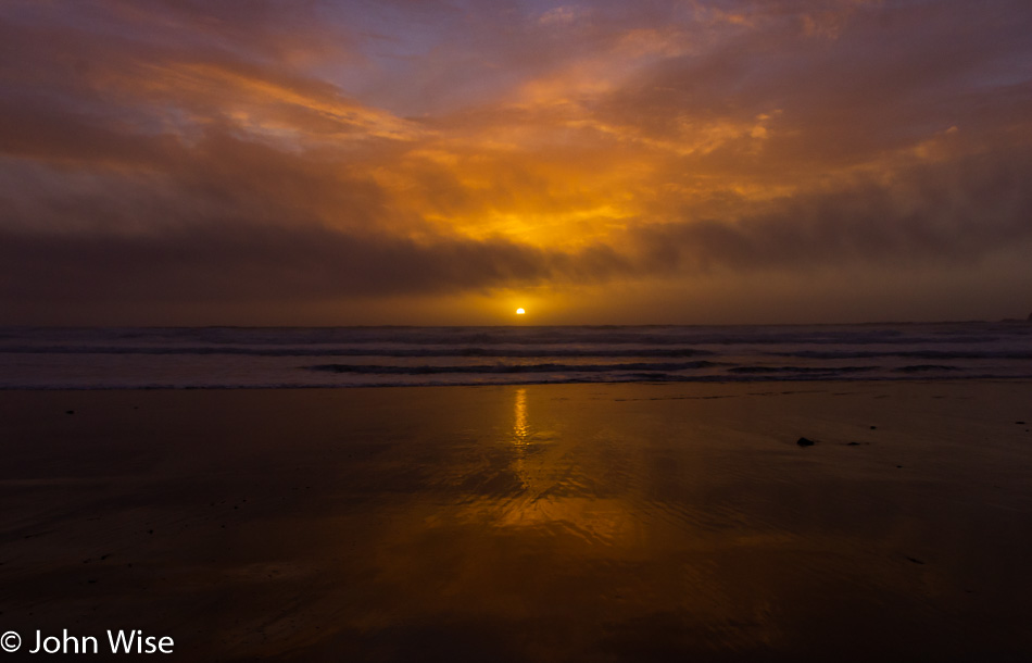 Sunset at Oceanside, Oregon