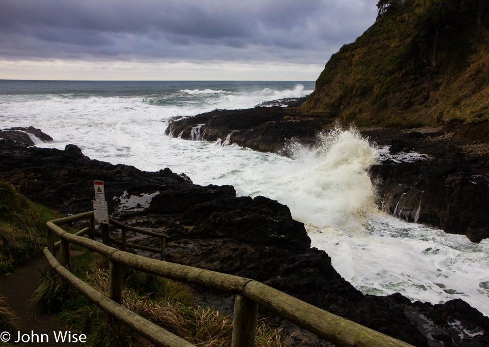 Devils Churn south of Yachats, Oregon