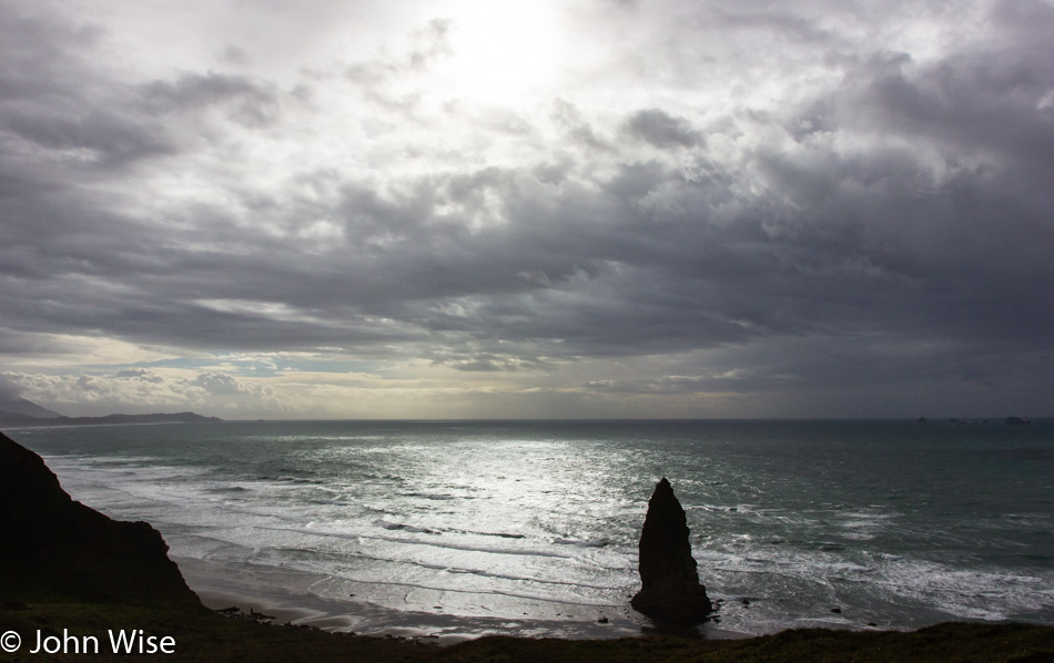 Beach south of Cape Blanco Lighthouse in Port Orford, Oregon