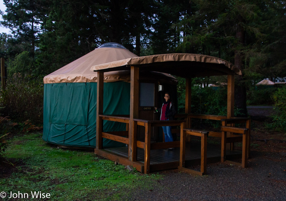 Caroline Wise at Harris Beach State Park in Brookings, Oregon