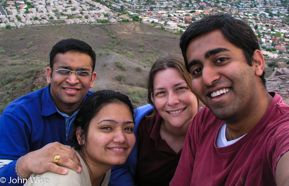 Jay Patel, Caroline Wise, Rinku and Krupesh Shah in Phoenix, Arizona