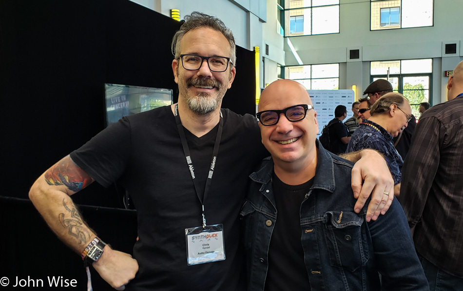 Chris Randall and Bon Harris at Synthplex in Burbank, California