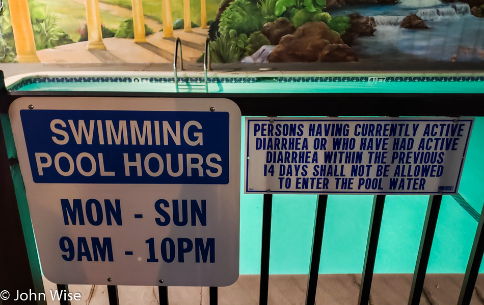 Pool Sign