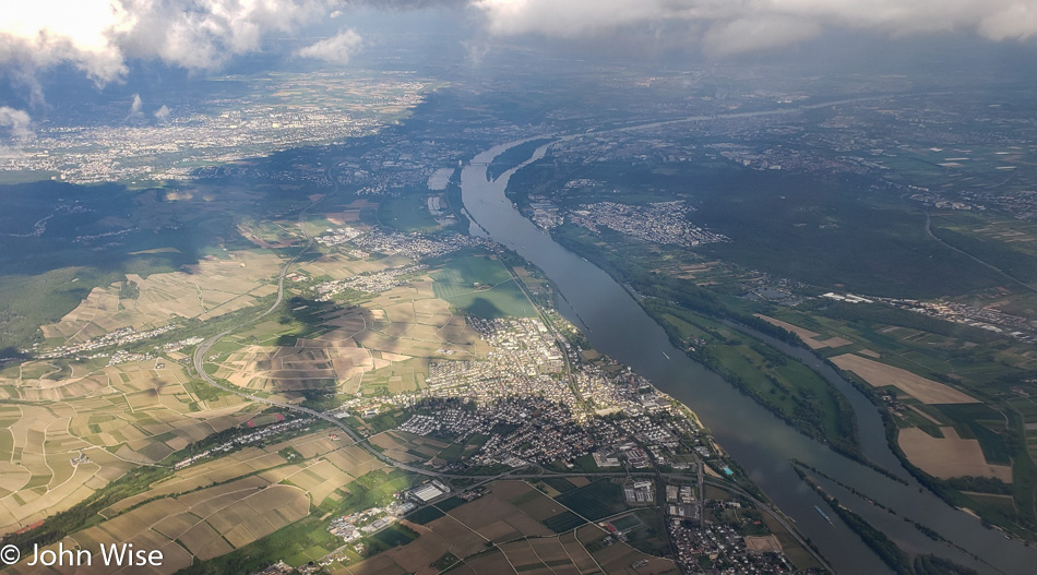 Flying into Germany