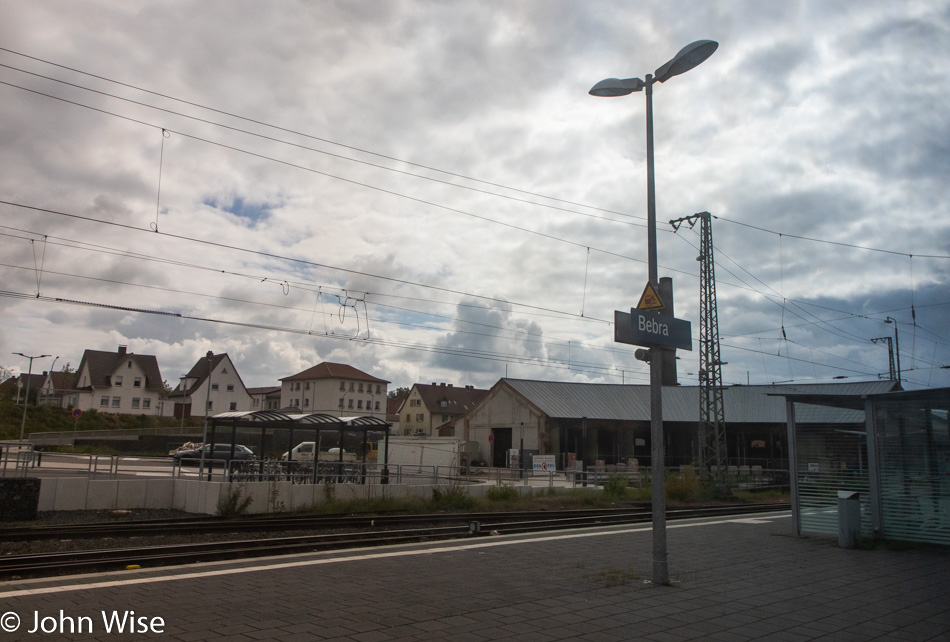 On the train to Berlin, Germany