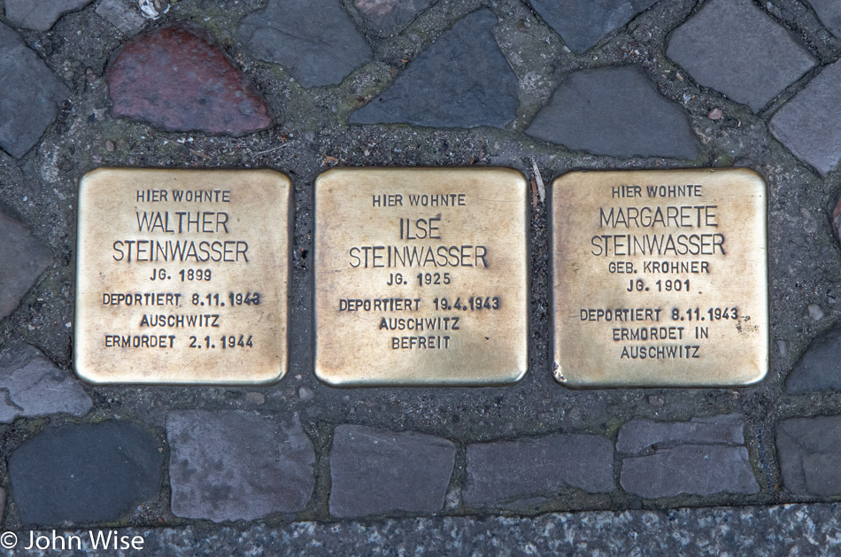 Stumbling Stones in Berlin, Germany