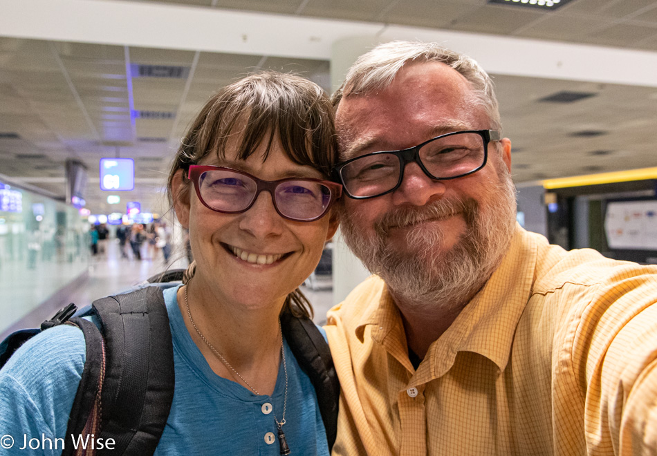 Caroline and John Wise in Frankfurt, Germany