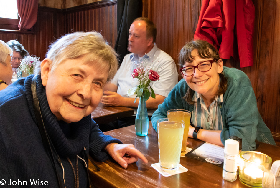 Jutta Engelhardt and Caroline Wise in Frankfurt, Germany