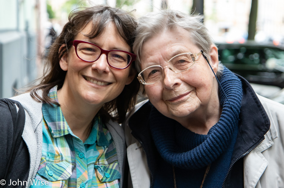 Caroline Wise and Jutta Engelhardt in Frankfurt, Germany