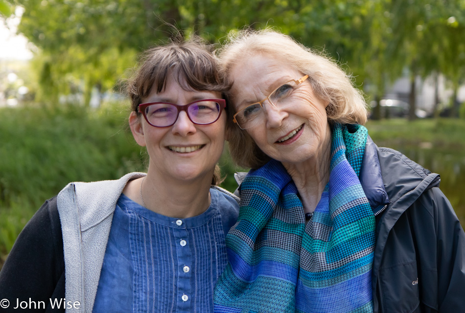 Caroline Wise and Helga in Kronberg, Germany
