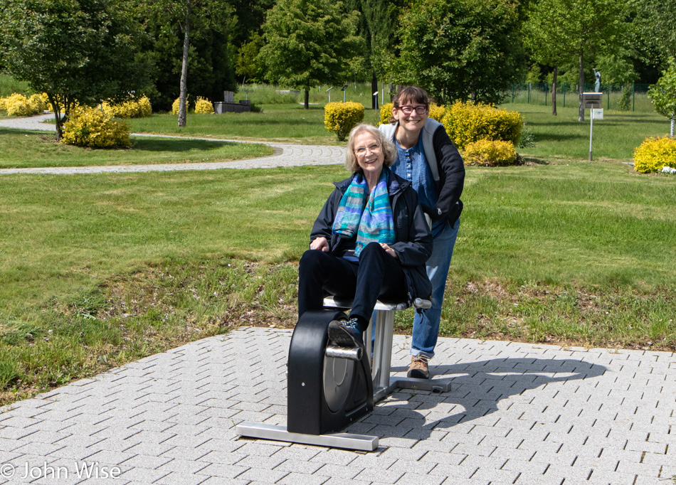 Caroline Wise and Helga in Kronberg, Germany