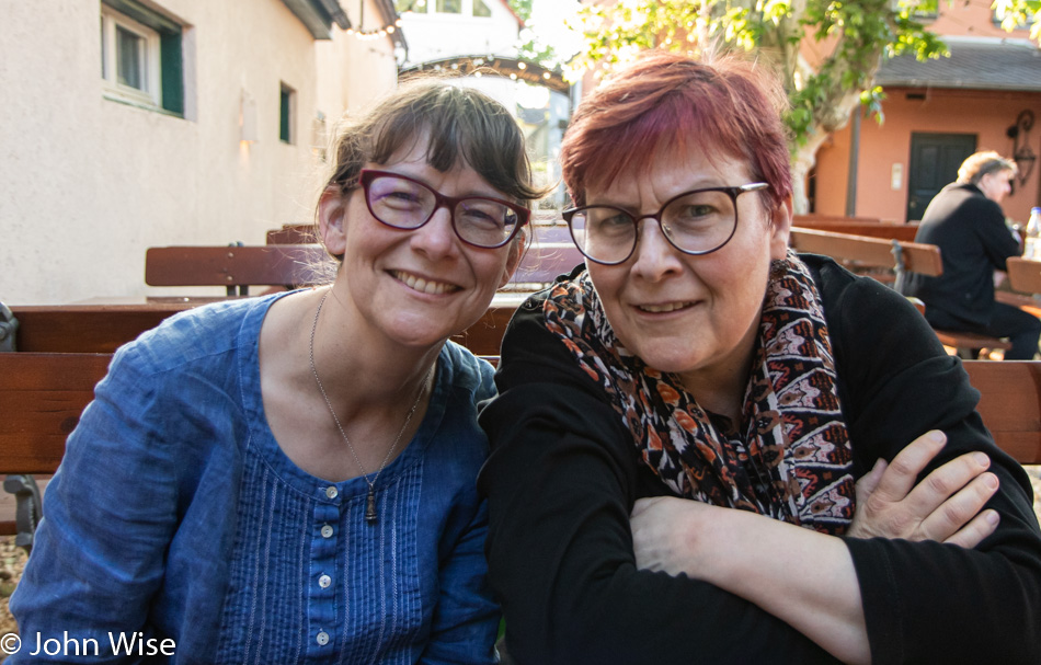 Caroline Wise and Stephanie Engelhardt in Frankfurt, Germany