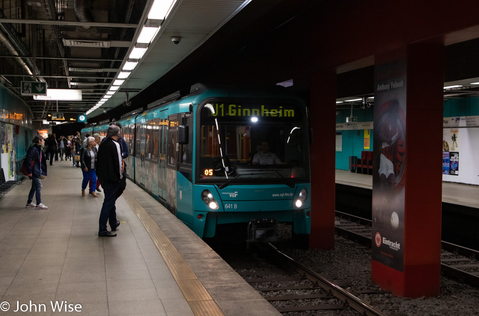 Train in Frankfurt, Germany