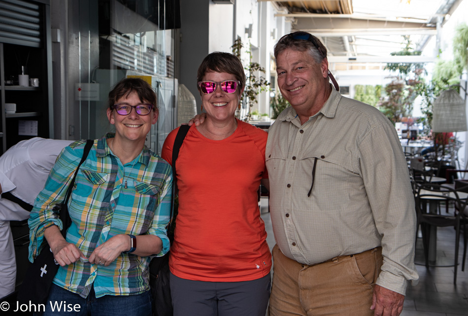 Caroline Wise, Echo, and Bruce in Zagreb, Croatia