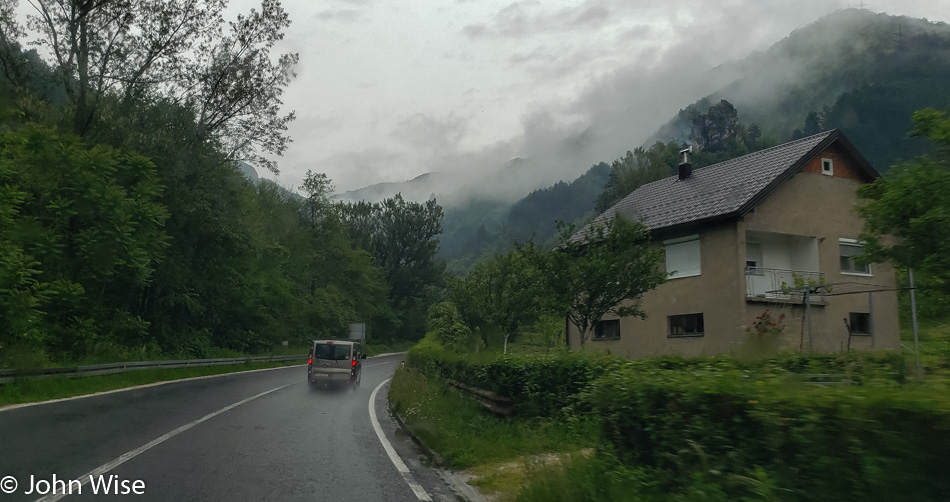 On the road to Sarajevo, Bosnia and Herzegovina