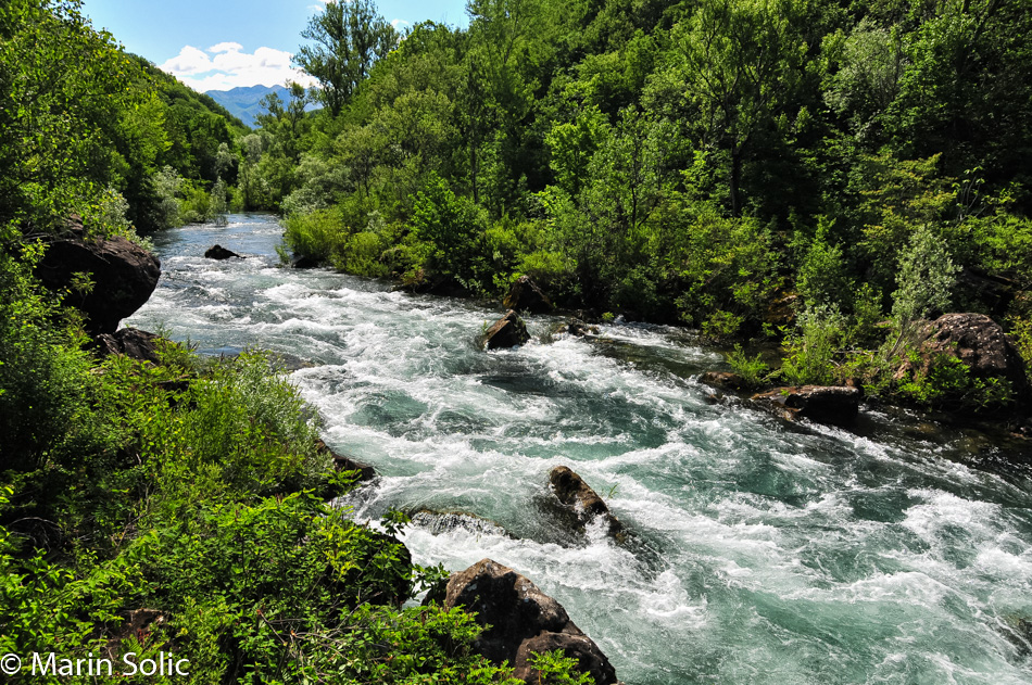 Cetina River in Croatia