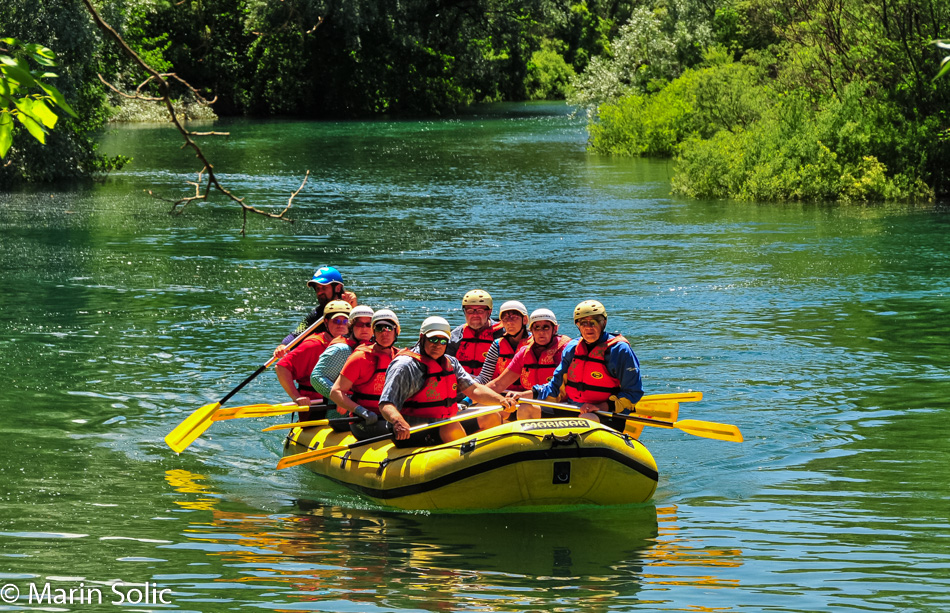 Caroline Wise and John Wise on the Cetina River in Croatia