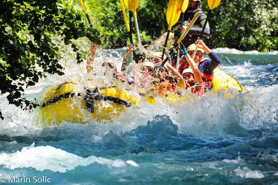 Caroline Wise and John Wise on the Cetina River in Croatia