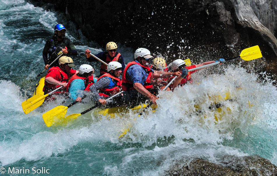 Caroline Wise and John Wise on the Cetina River in Croatia