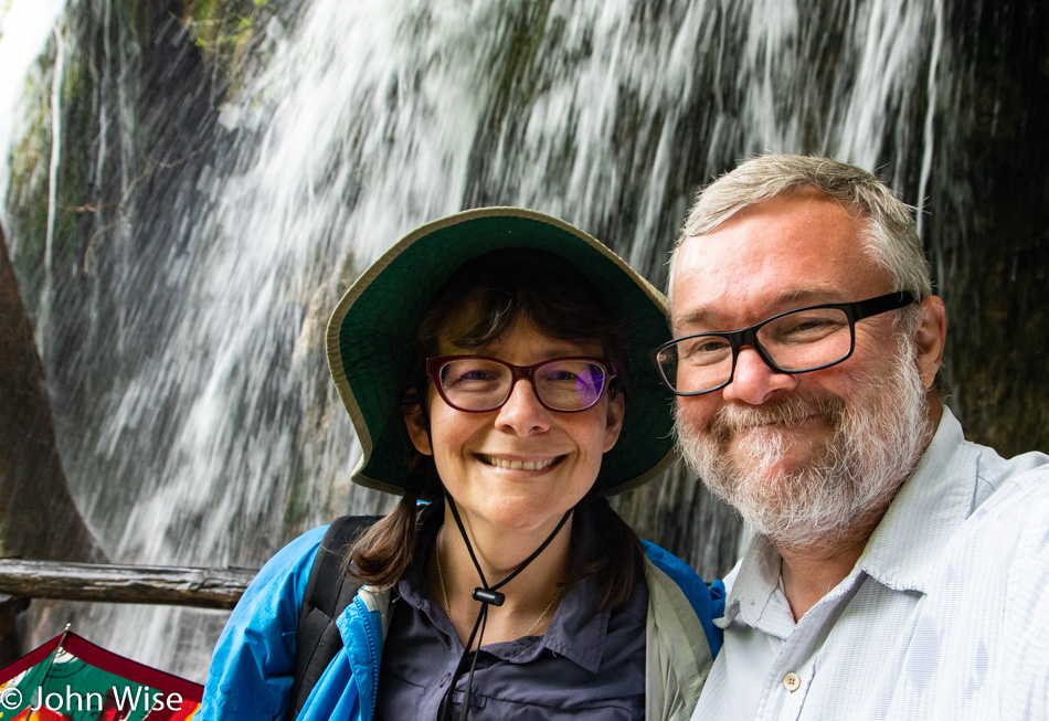 Caroline Wise and John Wise at Plitviče Lakes National Park in Croatia