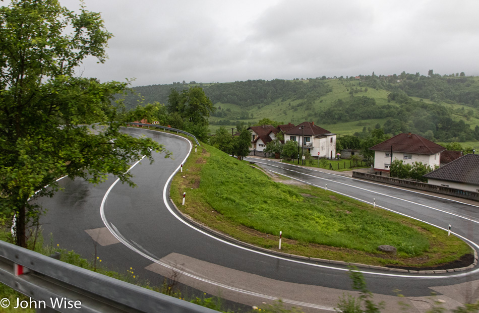 The Road to Una River in Bosnia