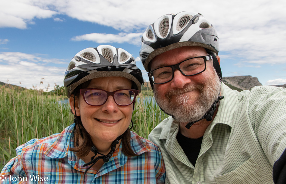 Caroline Wise and John Wise in KRKA National Park near Skradin, Croatia