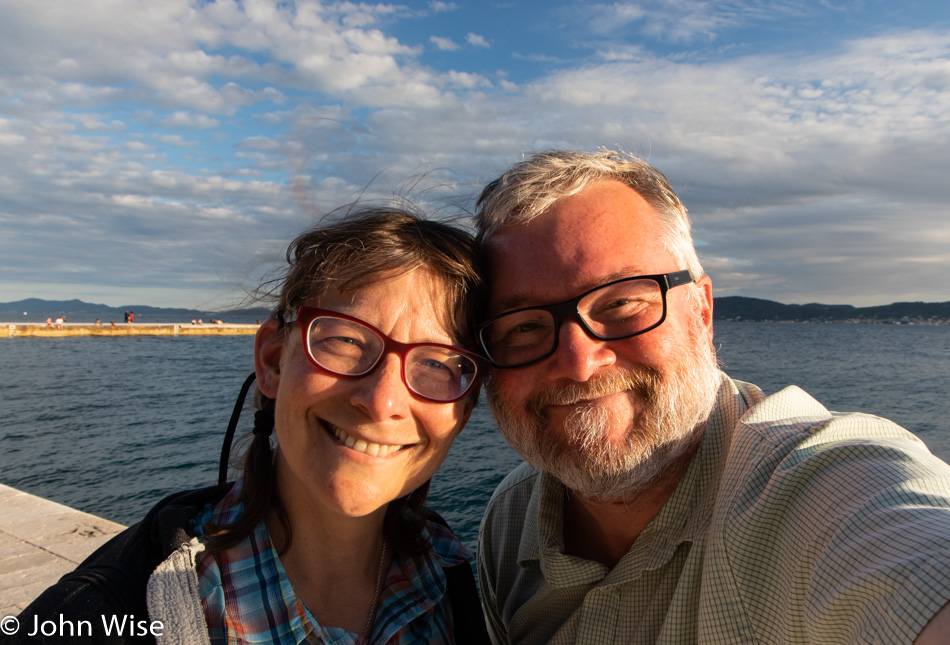 Caroline Wise and John Wise in Zadar, Croatia
